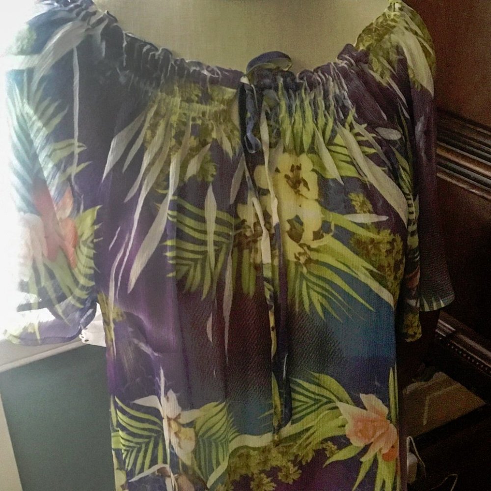 Shana K Size L Sheer Tunic